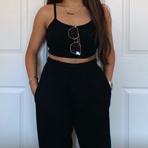 PLT Black Casual Jogger